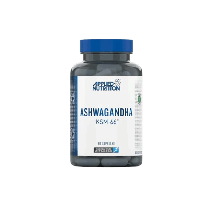 Ashwagandha KSM-66 Applied Nutrition 60 gélules. meilleur complément naturel en Tunisie pour réduire le stress et améliorer la qualité de sommeil