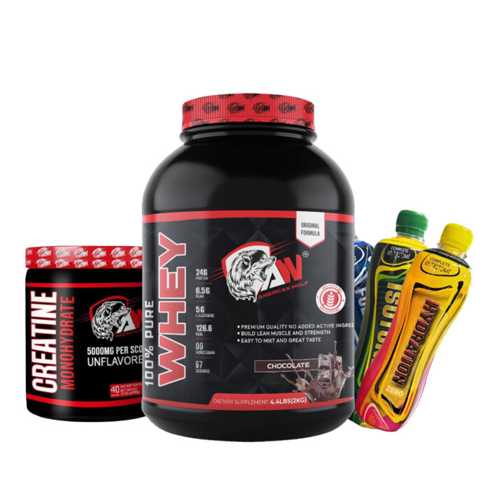 Wolf pack | pure whey 2kg + 200g creatine monohydrat + 12 drinks