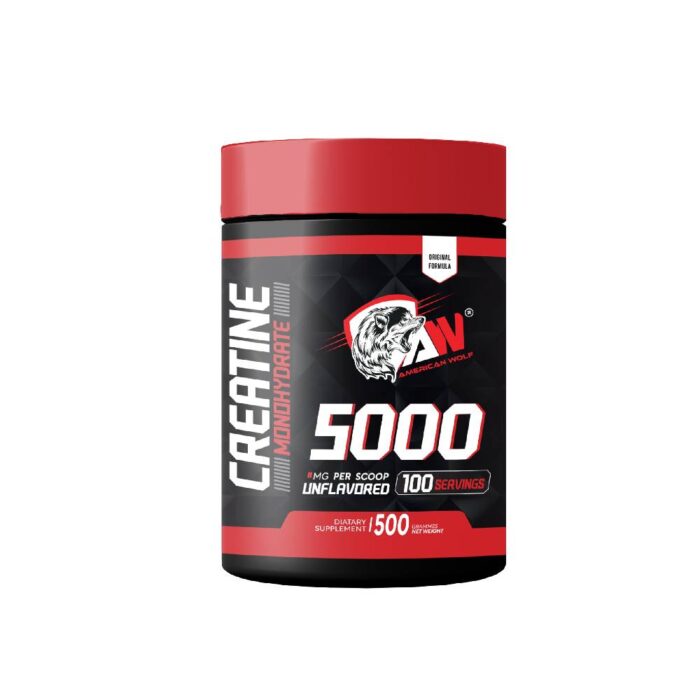 500g creatine monohydrat - American wolf ( unflavoured)