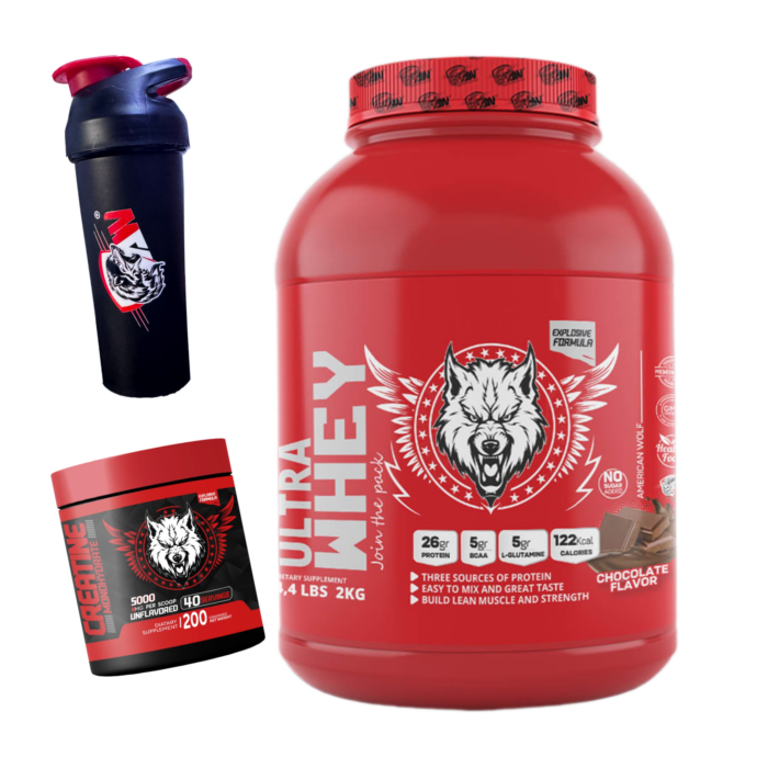 Ultras whey 2kg + 200g creatine + shaker