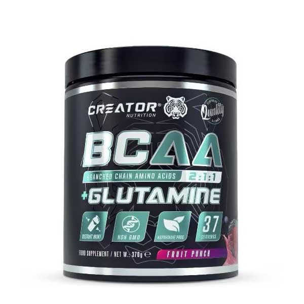 Creator Nutrition BCAA + Glutamine, Blueberry Lemonade, 37 Servings - 370g
