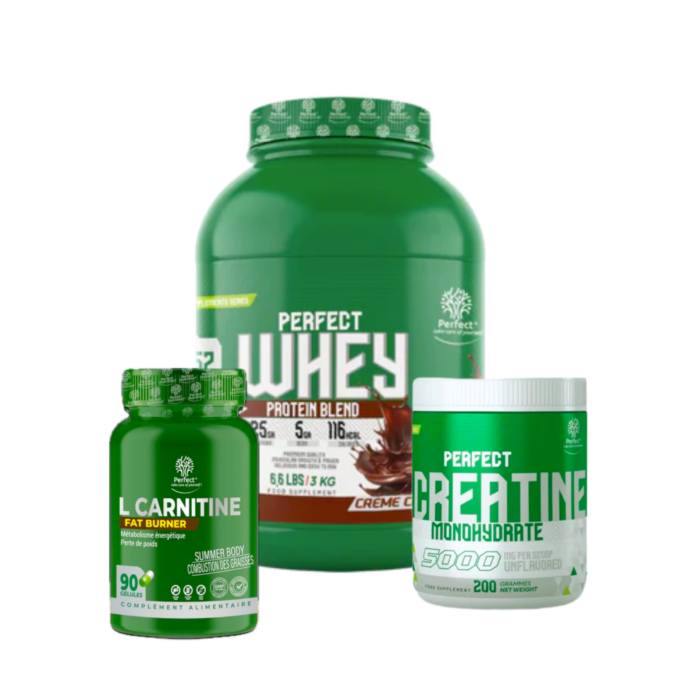 Perfect Whey 2 Kg + Creatine Monohydrate 200 G + L Carnitine 120 Capsules