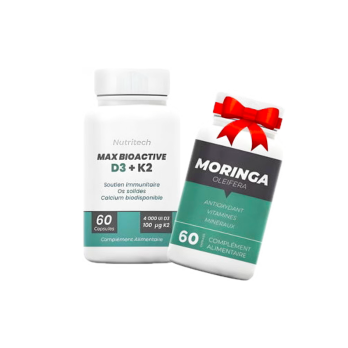 vitmaine D3 K2 60 cap + Moringa Tunisie Pas Chere